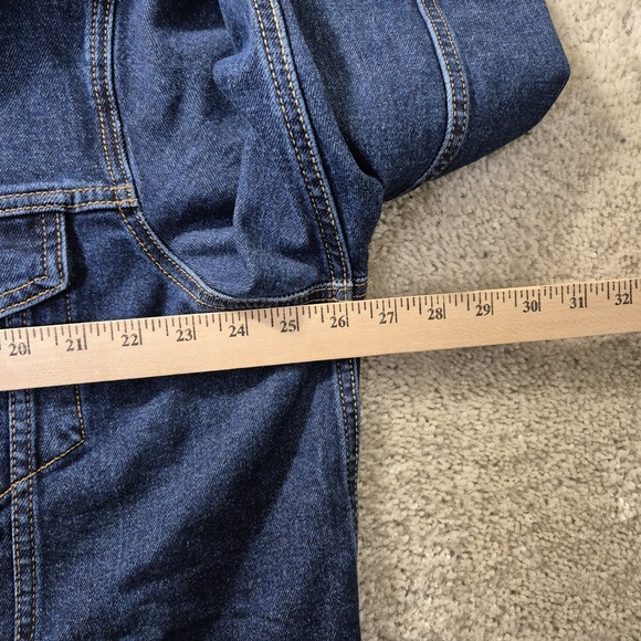 Levis Standard Trucker Jacket Mens XL Blue Denim Pockets Classic Western 90s USA - Picture 6 of 10